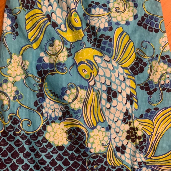 Rare Lilly Pulitzer Koi Fish Sheath Dress (size 2) - Picture 3 of 4